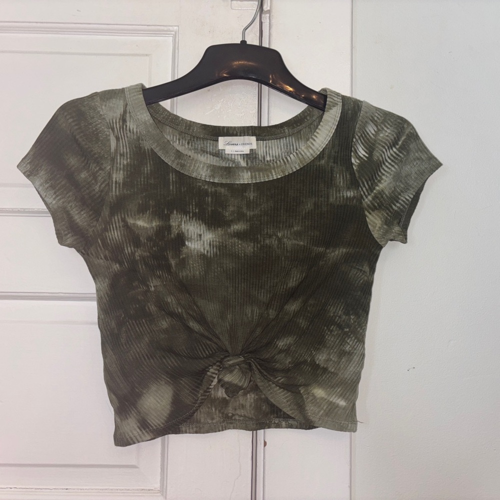 Lovers + Friends crop top tie dye S